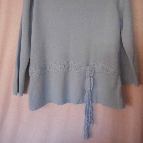 Sag Harbor Petite faux belt sweater Size L - Picture 2 of 5